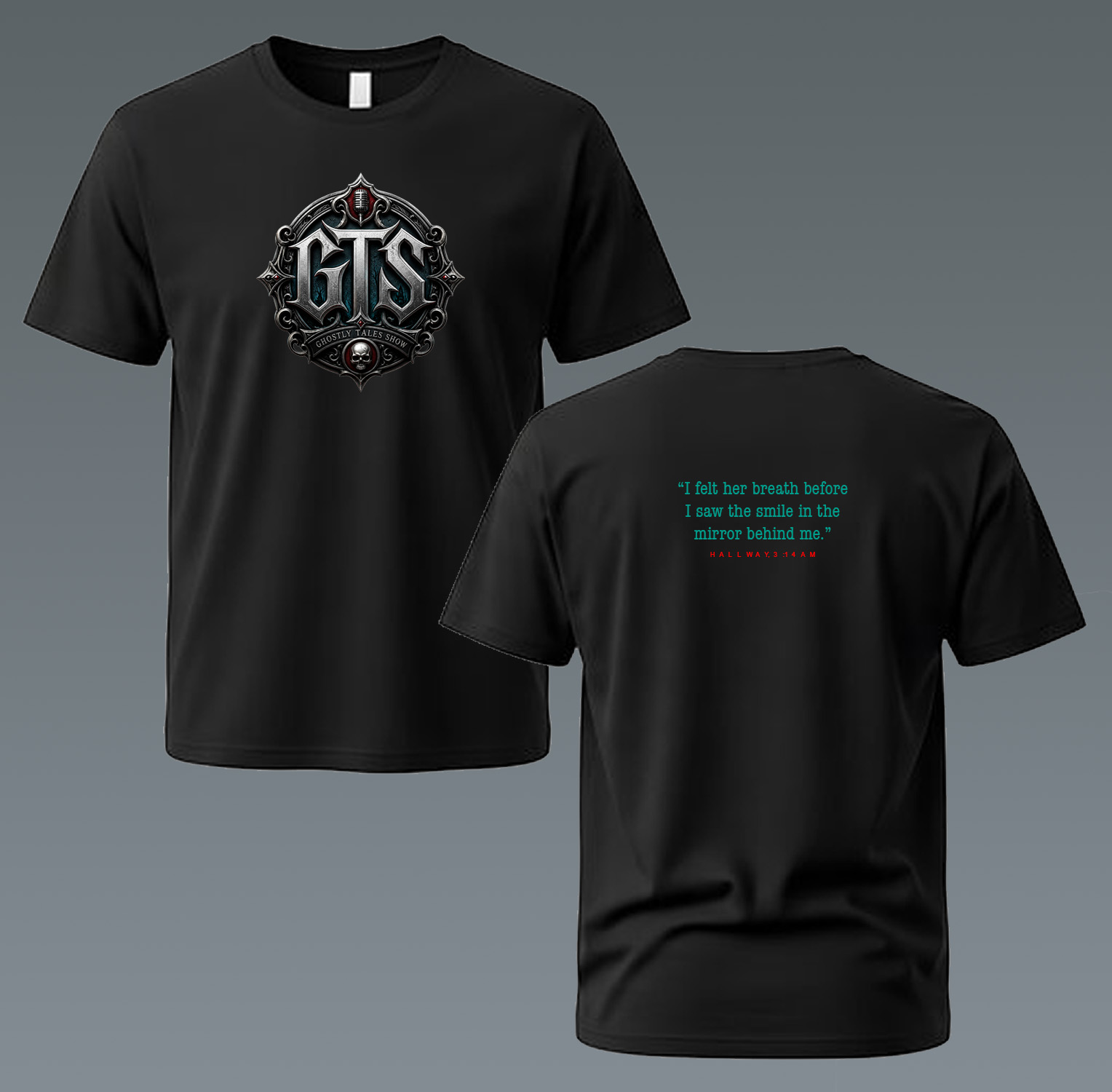 GTS Crest Tee — Ghostly Tales Show merch